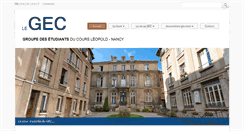 Desktop Screenshot of gec-nancy.fr