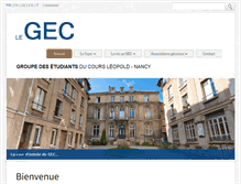 Tablet Screenshot of gec-nancy.fr